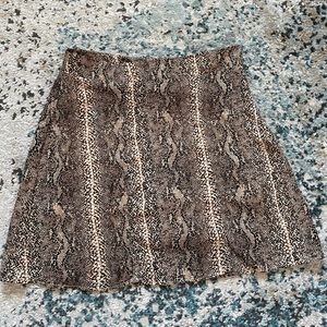Le Lis snake print skirt